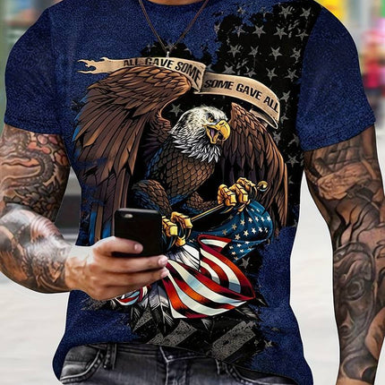Men's Eagle Print Fashion Print T-shirt