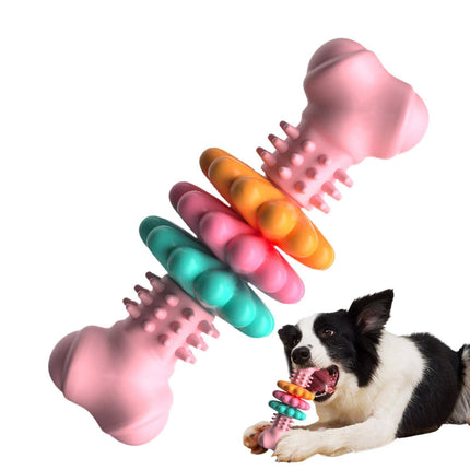 Dog Bone Chew Toy – TPR Teeth Cleaning & Bite Resistant Toy for Dogs