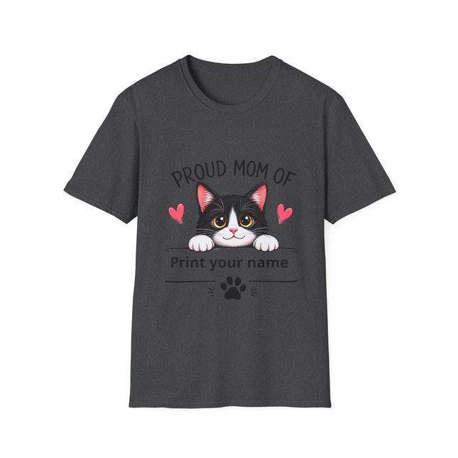 Personalized Proud Mom of Cat Shirt | Custom Cat Mom Gift with Pet Name