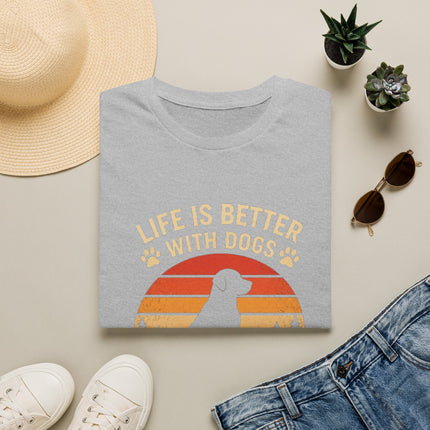 Personalized Life Is Better With Dogs T-Shirt – Custom Dog Lover Gift