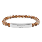 Stainless Steel (No coating) / Picture Jasper / One Size
