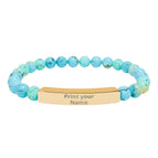 18K Gold PVD coating / Turquoise / One Size