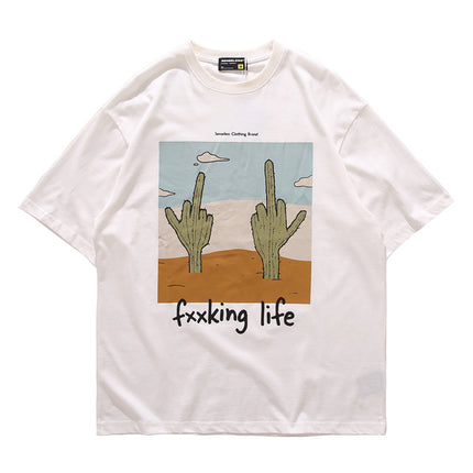 Cactus print short sleeve