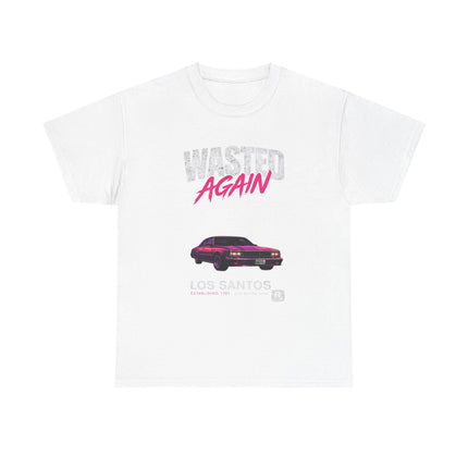 Wasted Again Vintage Sports Car Tee