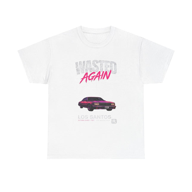 Wasted Again Vintage Sports Car Tee