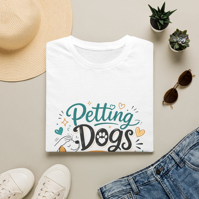 Petting Dogs T-Shirt — "Petting Dogs Is My Cardio" Cute Dog Lover Tee