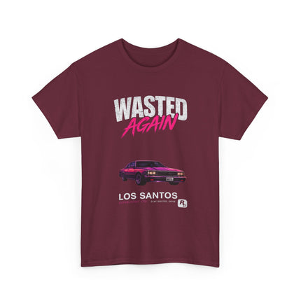 Wasted Again Vintage Sports Car Tee