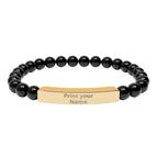 18K Gold PVD coating / Onyx / One Size