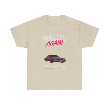 Wasted Again Vintage Sports Car Tee