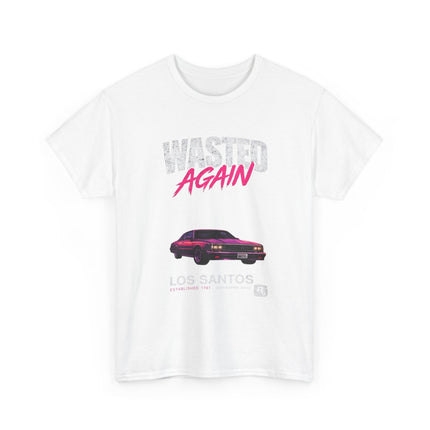 Wasted Again Vintage Sports Car Tee