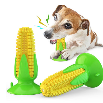 Corn dog chew toy with suction cup