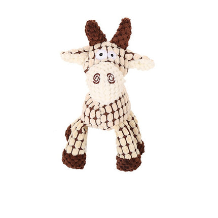 Plush Donkey Dog Toy – Squeaky Chew Toy for Puppies & Dogs