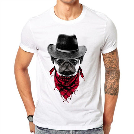 Dog print short sleeve