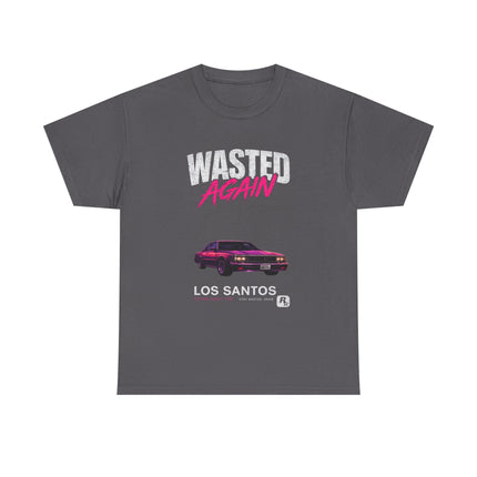 Wasted Again Vintage Sports Car Tee