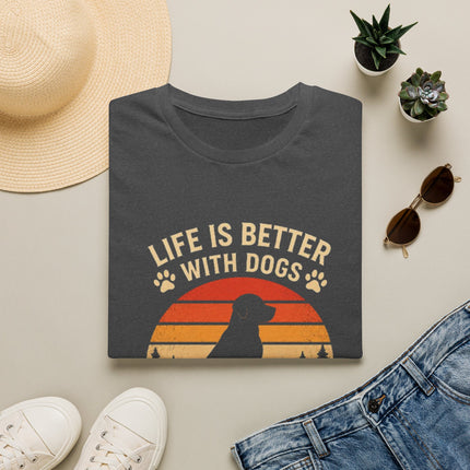 Personalized Life Is Better With Dogs T-Shirt – Custom Dog Lover Gift