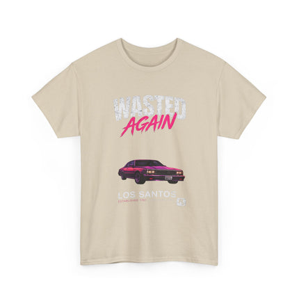 Wasted Again Vintage Sports Car Tee
