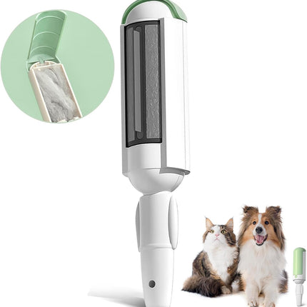 Reusable pet hair remover roller