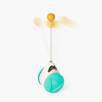Interactive Cat Windmill Toy – Rotating Suction Cup Catnip & Teeth Grinding Toy