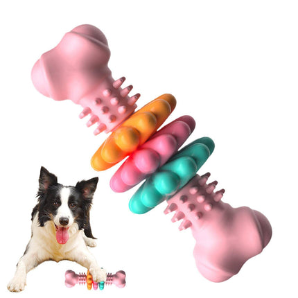 Dog Bone Chew Toy – TPR Teeth Cleaning & Bite Resistant Toy for Dogs