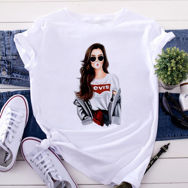 Character print T-shirt