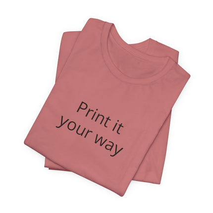 Retro Purple Muscle Car Tee — "Print it your way" Graphic T-Shirt