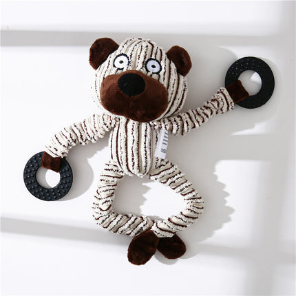 Corduroy plush pet toy