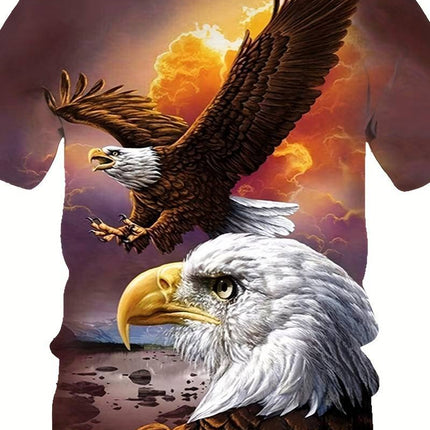 Men's Eagle Print Fashion Print T-shirt