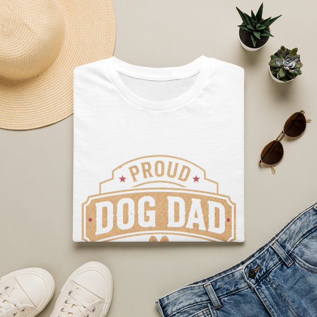 Proud Dog Dad Personalized T-Shirt – Custom Dog Name Gift for Pet Fathers