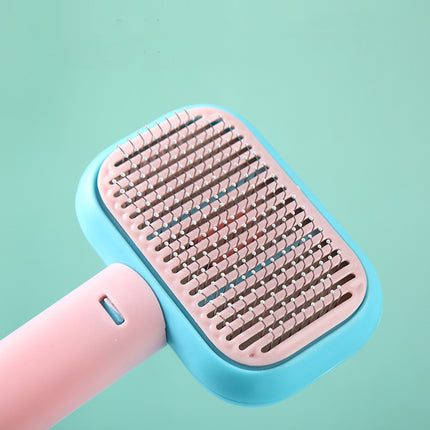 Dog hair removal grooming brush