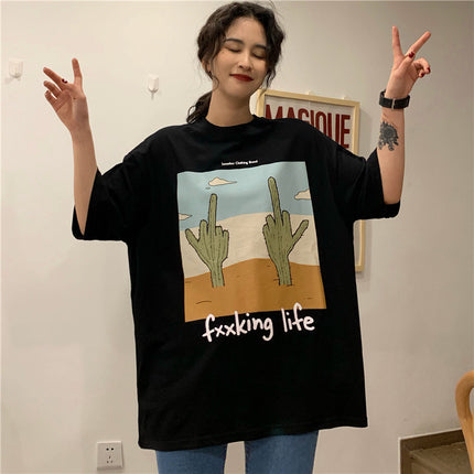 Cactus print short sleeve