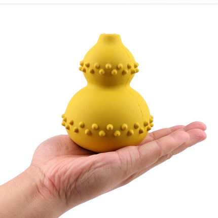Rubber Dog Treat Dispensing Toy – Bite Resistant Chew & Teeth Cleaning Toy