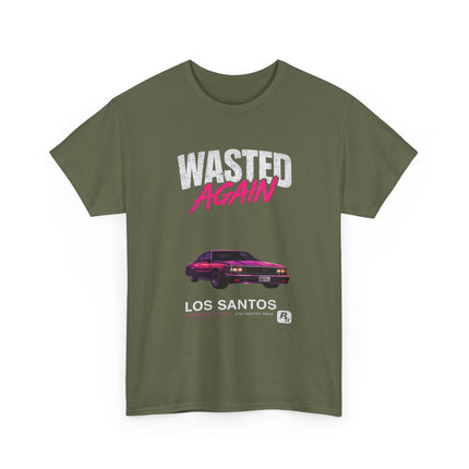 Wasted Again Vintage Sports Car Tee