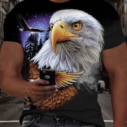 Men's Eagle Print Fashion Print T-shirt