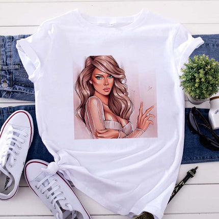 Character print T-shirt