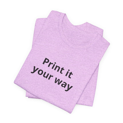 Retro Purple Muscle Car Tee — "Print it your way" Graphic T-Shirt