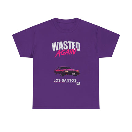 Wasted Again Vintage Sports Car Tee