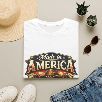 Made in America T-Shirt — Vintage Eagle Patriotic Tee (Est. 1776)