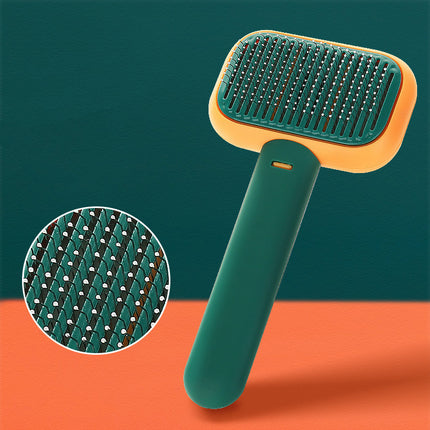 Pet Grooming Brush for Cats & Dogs – Stainless Steel Hair Removal Comb