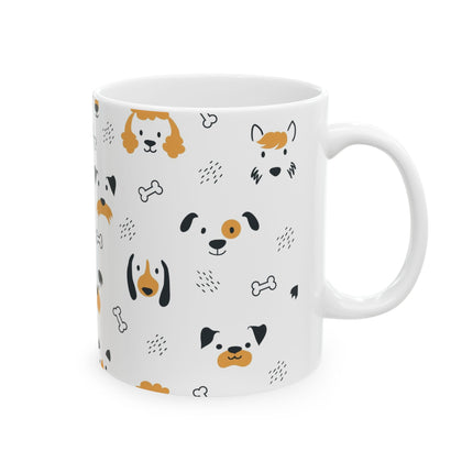 Cute puppy design glossy mug