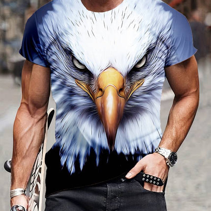 Men's Eagle Print Fashion Print T-shirt