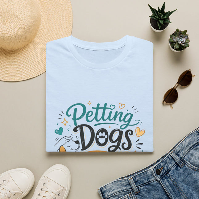 Petting Dogs T-Shirt — "Petting Dogs Is My Cardio" Cute Dog Lover Tee