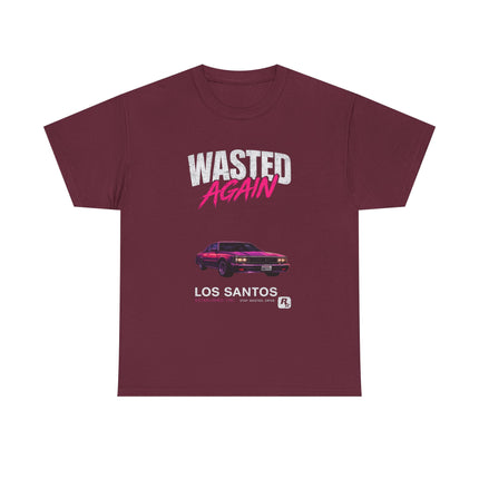 Wasted Again Vintage Sports Car Tee