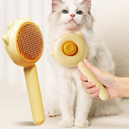 Pet grooming massage brush