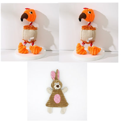 Plush Donkey Dog Toy – Squeaky Chew Toy for Puppies & Dogs