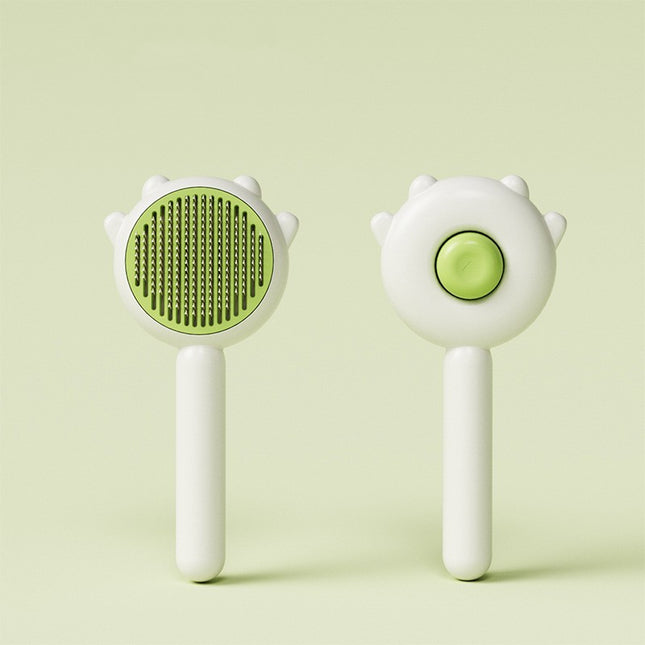 Dog grooming brush tool