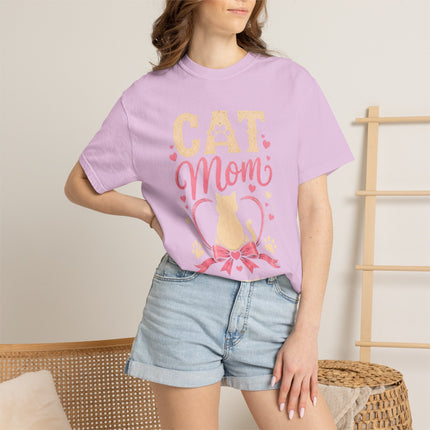 Cat Mom Personalized T-Shirt – Custom Cat Name Gift for Cat Lovers