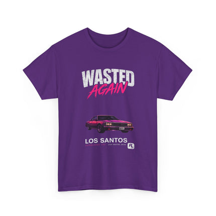Wasted Again Vintage Sports Car Tee