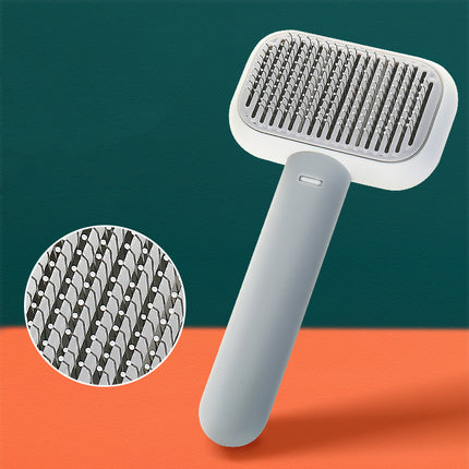 Pet shedding removal brush