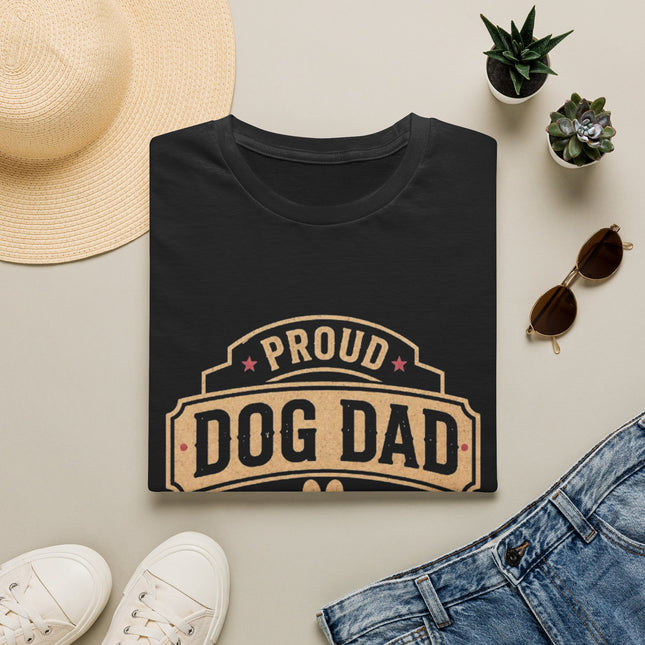 Proud Dog Dad Personalized T-Shirt – Custom Dog Name Gift for Pet Fathers
