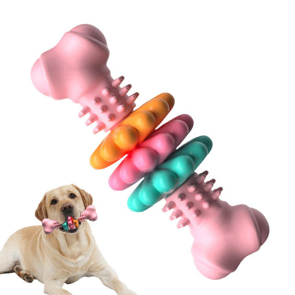 Dog Bone Chew Toy – TPR Teeth Cleaning & Bite Resistant Toy for Dogs